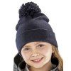Junior Pom Pom Beanie , Navy (Farba Navy)
