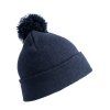 Junior Pom Pom Beanie , Navy (Farba Navy)