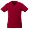 AMERY men's cool fit V-neck shirt , Red, L (Farba Red, Velkost L)