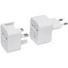 Cestovný adaptér pre EÚ / USA / Britániu / Austráliu , white (Farba white)