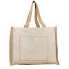 Nákupná taška z plátna a juty (320 g/m2) , natural (Farba natural)