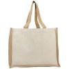 Nákupná taška z plátna a juty (320 g/m2) , natural (Farba natural)
