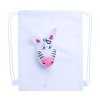 Polyesterové vrecúško (viac motívov) , white/zebra (Farba white/zebra)