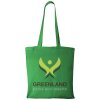 Bavlnená taška Carolina (100 g/m2) , bright green (Farba bright green)