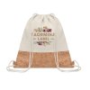 Bavlnené vrecúško (160 g/m2) s korkom , Beige (Farba Beige)