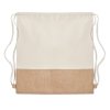 Bavlnené vrecúško (160 g/m2) s jutou , Beige (Farba Beige)