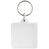 Štvorcová kľúčenka (32 x 32 mm) , Transparent clear (Farba Transparent clear)
