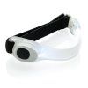 Bezpečnostný LED náramok , white, black (Farba white, black)