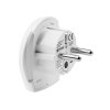 Adaptér pre všetky typy zásuviek vo svete pre Európu, 3-pólový , white (Farba white)