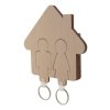 Vešiak na kľúče na stenu , natural (Farba natural)