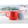 Retro hrnček pre sublimáciu, 300ml , red/white (Farba red/white)
