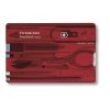 SWISSCARD CLASSIC (10 funkcií) , red transparent (Farba red transparent)