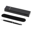 Guľôčkové pero so stylusom, darčekovo balené (čierna náplň) , solid black