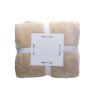 Flanelová fleecová deka , Beige (Farba Beige)