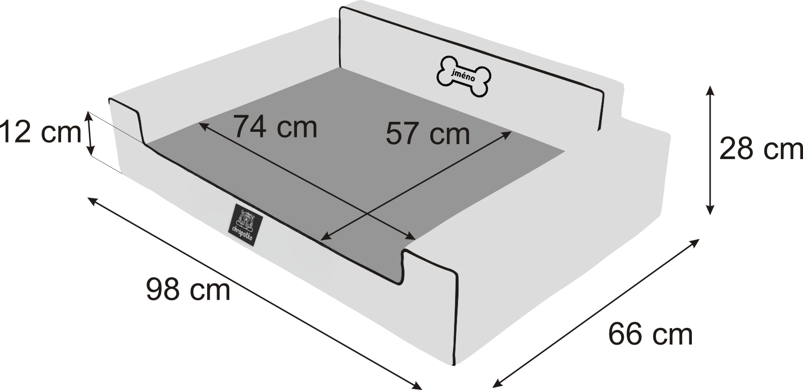 Výkres velikosti Gaučák – XL