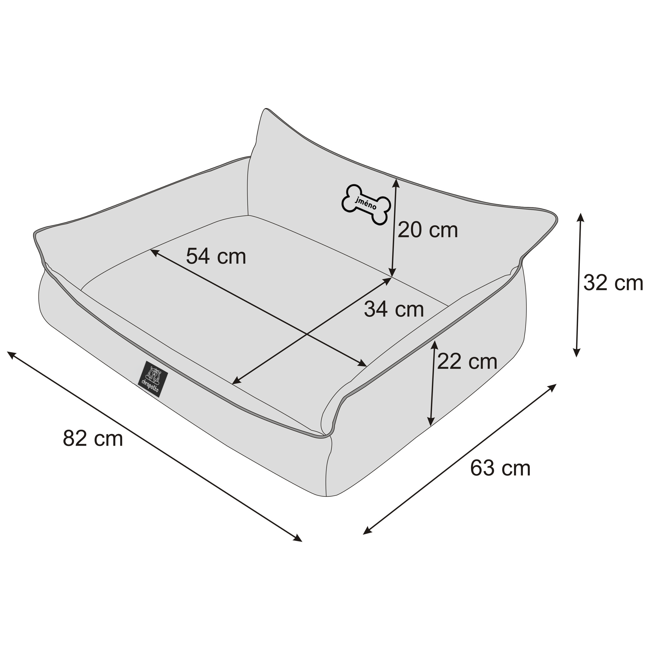 Výkres velikosti Pohodlík – XL