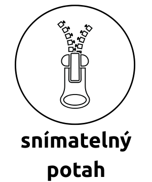 Snímatelný potah na zip