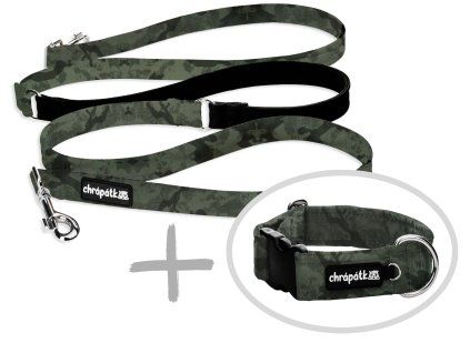 Set obojek a přepínací vodítko Camo