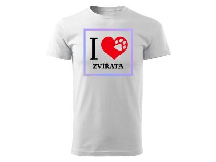 Pánské tričko I LOVE ZVÍŘATA Chrápátko®