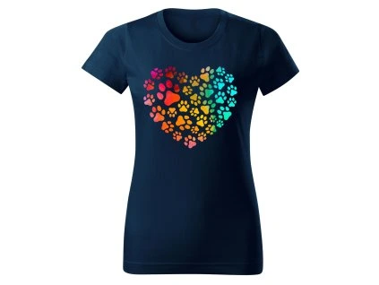 Dámské tričko SRDCE Z TLAPEK Chrápátko®