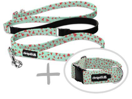 Set obojek a přepínací vodítko Mini melons