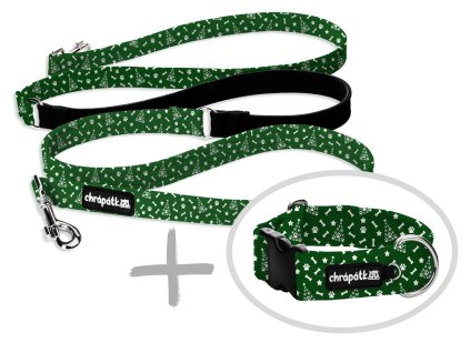 set obojek prepinaci voditko chrapatko christmas bones green