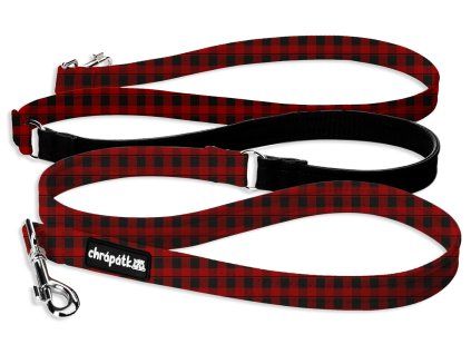 Přepínací vodítko Flannel red Chrápátko
