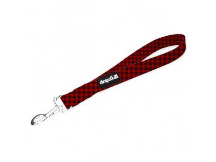 Krátké vodítko couračka Flannel red