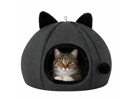 Domeček pro kočky AURA – černá
