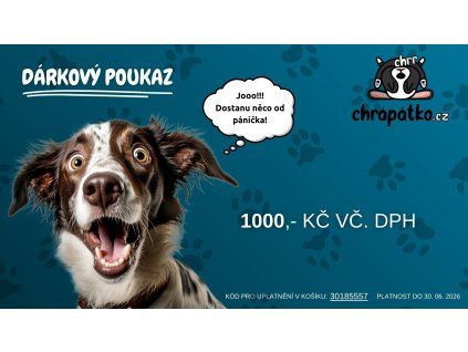 Dárkový poukaz 1000 Kč Chrápátko