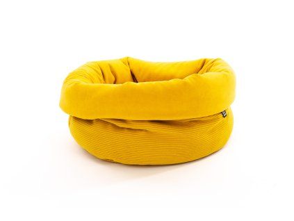 Pelech pro psa Košík SlimStripe – okrový