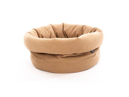 Pelech pro psa Košík SlimStripe – pískový