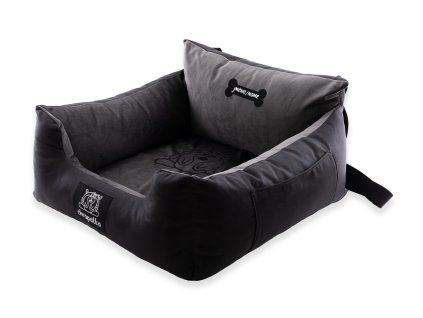 Autosedačka pro psa do auta PawVelvet - šedá