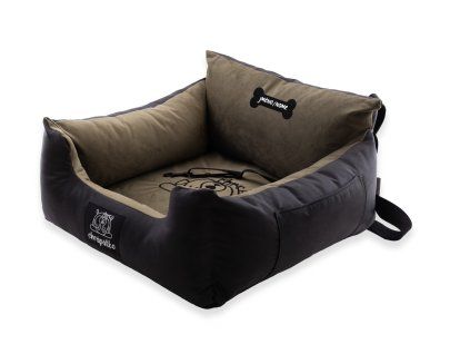 Autosedačka pro psa do auta PawVelvet - khaki