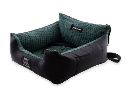 Autosedačka pro psa do auta PlushGuard - lahvově zelená
