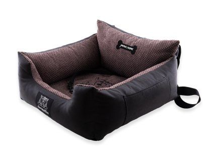 Autosedačka pro psa do auta PlushGuard - truffle