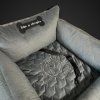 Autosedačka pro psa do auta "Dám si chrupku Vuitton" D Grey