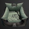 Autosedačka pro psa do auta "Dám si chrupku Vuitton" green