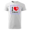 Pánské tričko I LOVE ZVÍŘATA