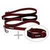 Set obojek a přepínací vodítko Flannel red