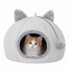 Domeček pro kočky AURA – světle šedá