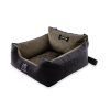 Autosedačka pro psa PawVelvet Crowns - khaki Chrápátko®