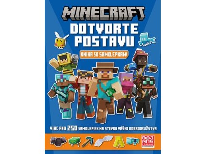 Minecraft - Dotvorte postavu - Kniha so samolepkami