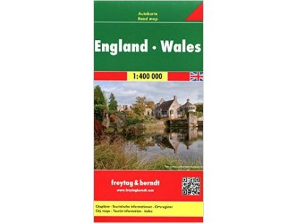 Automapa Anglie a Wales 1:400 000