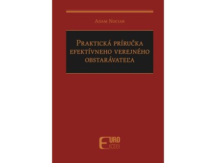 Praktická príručka efektívneho verejného obstarávateľa