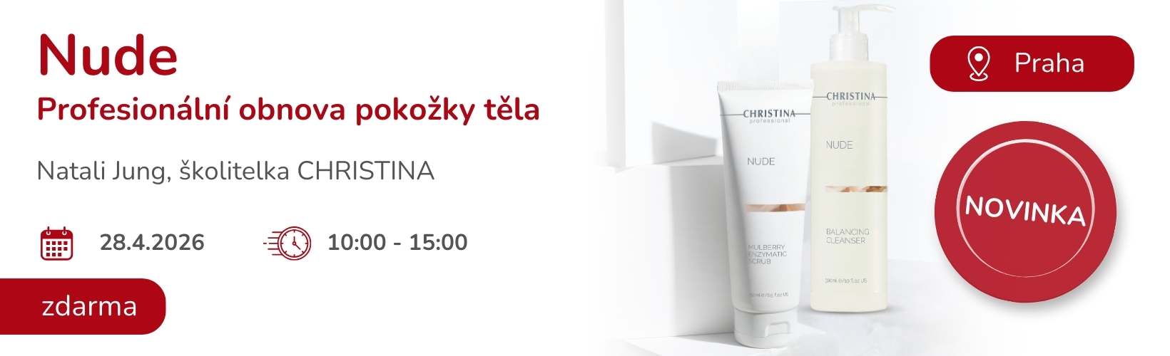 Představení novinky NUDE - tělové ošetření 28.4.