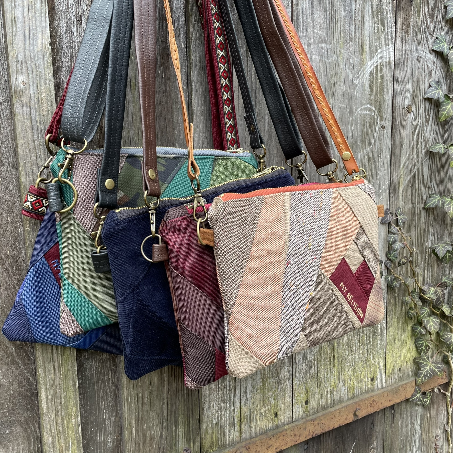 Crossbody kabelky, zerowaste design