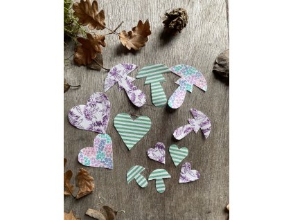 Set nažehlovacích záplat-12ks-kytkový