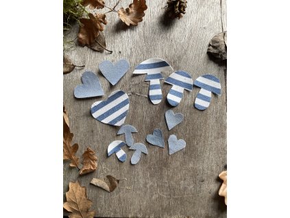 Set nažehlovacích záplat-12ks-obláčkový