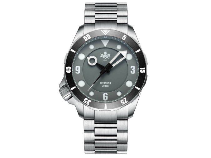 Phoibos Watch  Apollo Full Lume Dial Gray PY036E